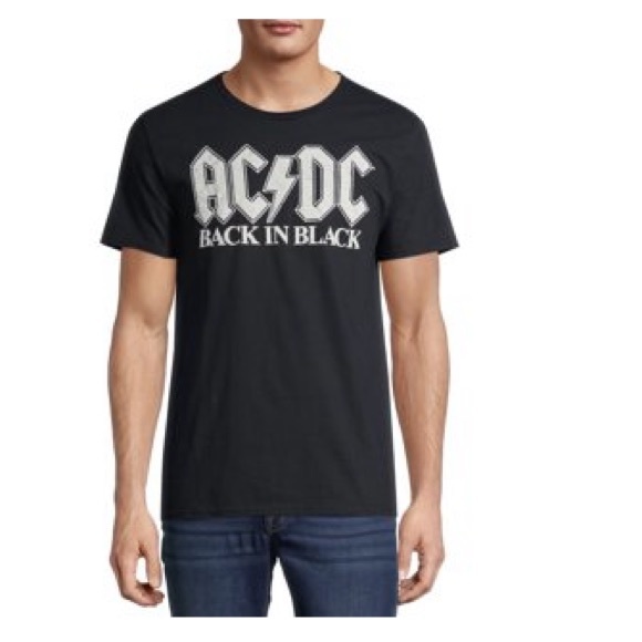 AC/DC | Shirts | Acdc Black And White Graphic Tshirt | Poshmark